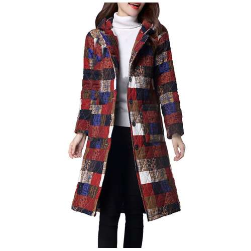 winter clothing folk custom padded long coat